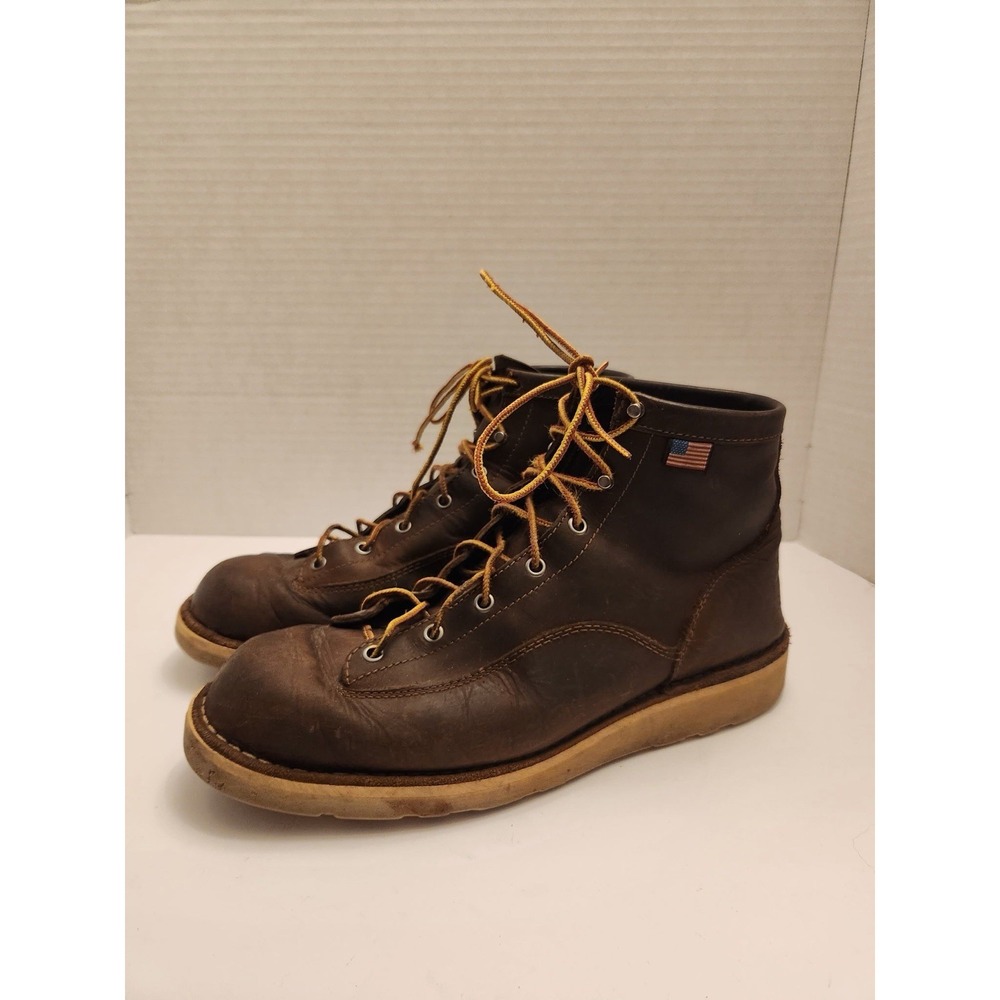 Danner Bull Run 6" Brown Cristy Mens Leather Work‎ Boot Size 11 D 15552 USA Made